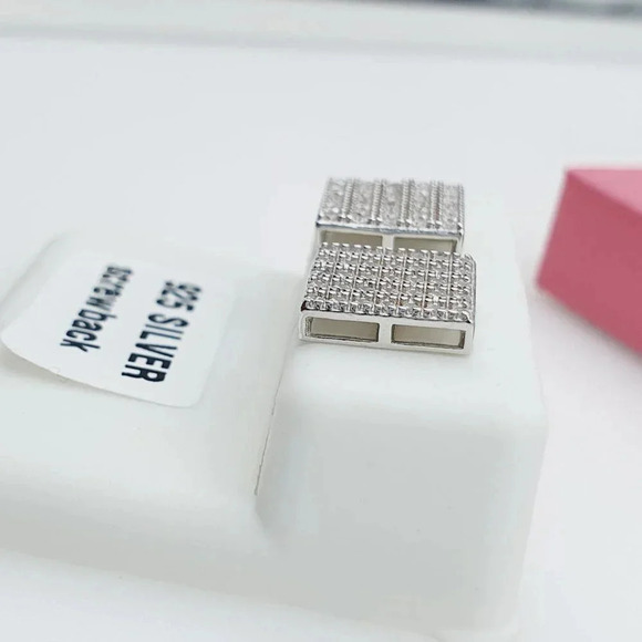 - "925 Sterling Silver Cubic Zirconia Earrings, U19254522 - Picture 2 of 11